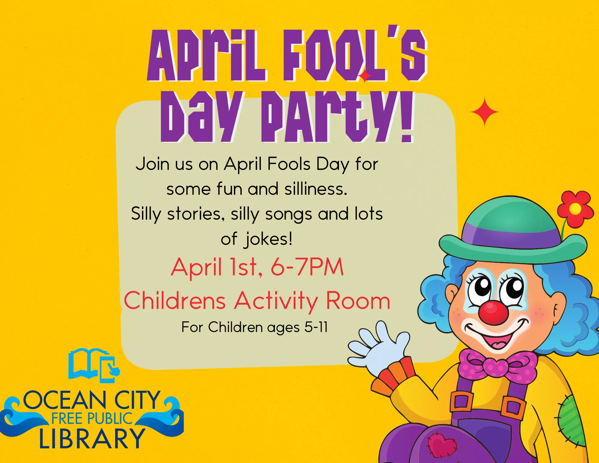 April Fool's Day Party! banner